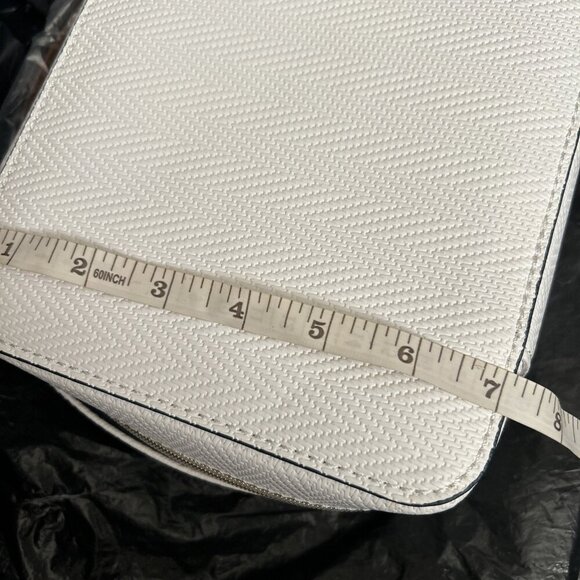 Estée Lauder beautiful Cosmetic Makeup Case Bag White Toiletry W/Handle Zipper - Picture 3 of 7